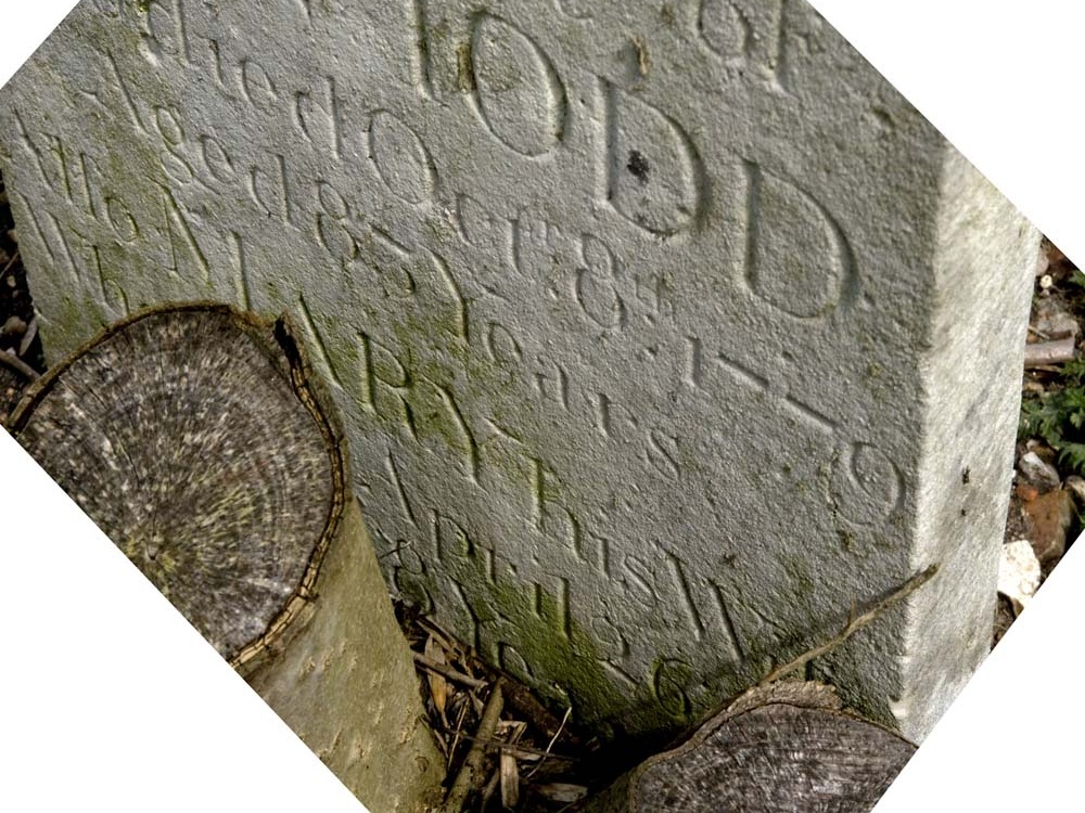 TODD Mary - the partly hidden inscription
